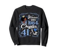 Chapter 41 Fabulous Since 1984 41st Diamond Birthday Queen Sweatshirt