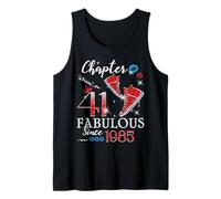 Chapter 41 Fabulous Since 1985 41st Birthday Women Girls Tank Top