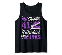 Chapter 41 Fabulous Since 1985 41st Birthday Women Lady Tank Top