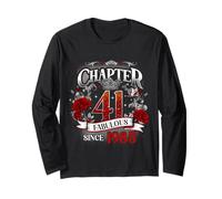 Chapter 41 Fabulous Since 1985 Roses 41st Birthday Women Long Sleeve T-Shirt