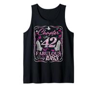 Chapter 42 Fabulous Since 1983 42nd Diamond Birthday Queen Tank Top
