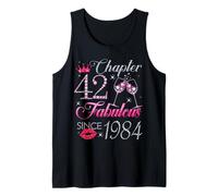 Chapter 42 Fabulous Since 1984 42nd Birthday Gift for Women Tank Top