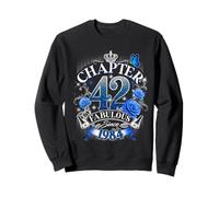 Chapter 42 Fabulous Since 1984 Roses 42nd Birthday Women Sweatshirt