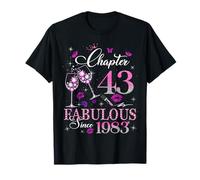 Chapter 43 Fabulous EST 1983 43rd Birthday Queen Diamond T-Shirt