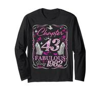 Chapter 43 Fabulous Since 1982 43rd Diamond Birthday Queen Long Sleeve T-Shirt