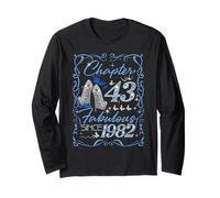 Chapter 43 Fabulous Since 1982 43rd Diamond Birthday Queen Long Sleeve T-Shirt