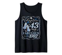Chapter 43 Fabulous Since 1982 43rd Diamond Birthday Queen Tank Top