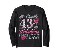 Chapter 43 Fabulous Since 1983 43rd Birthday Gift for Women Long Sleeve T-Shirt