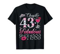 Chapter 43 Fabulous Since 1983 43rd Birthday Gift for Women T-Shirt