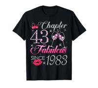 Chapter 43 Fabulous Since 1983 43rd Birthday Gift for Women T-Shirt