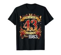 Chapter 43 Fabulous Since 1983 43rd Birthday Women Girls T-Shirt