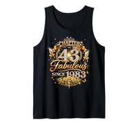 Chapter 43 Fabulous Since 1983 43rd Birthday Women Girls Tank Top
