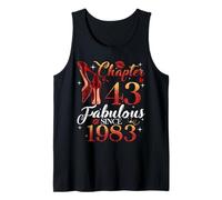 Chapter 43 Fabulous Since 1983 43rd Birthday Women Girls Tank Top