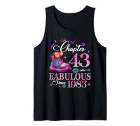 Chapter 43 Fabulous Since 1983 43rd Birthday Women Girls Tank Top