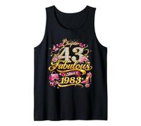 Chapter 43 Fabulous Since 1983 43rd Birthday Women Girls Tank Top