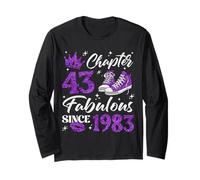 Chapter 43 Fabulous Since 1983 43rd Birthday Women Lady Long Sleeve T-Shirt