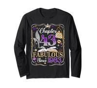 Chapter 43 Fabulous Since 1983 High Heel 43rd Birthday Women Long Sleeve T-Shirt