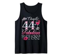 Chapter 44 Fabulous Since 1982 44th Birthday Gift for Women Tank Top