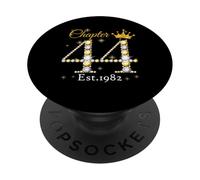 Chapter 44 Fabulous Since 1982 44th Birthday Women Girls PopSockets Adhesive PopGrip