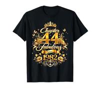 Chapter 44 Fabulous Since 1982 Floral 44th Birthday Women T-Shirt