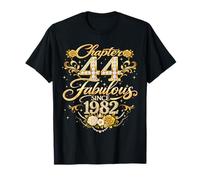 Chapter 44 Fabulous Since 1982 Floral 44th Birthday Women T-Shirt