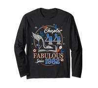 Chapter 44 Fabulous Since 1982 High Heel 44th Birthday Women Long Sleeve T-Shirt