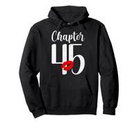 Chapter 45 Birthday Funny Women Turning 45 Pullover Hoodie