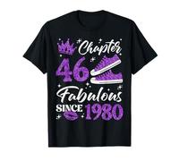 Chapter 46 Fabulous Since 1980 46Th Birthday Women Lady T-Shirt