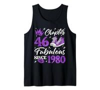 Chapter 46 Fabulous Since 1980 46Th Birthday Women Lady Tank Top