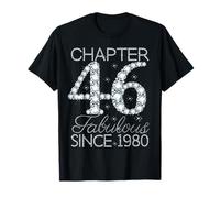 Chapter 46 Fabulous Since 1980 Happy 46Th Birthday Girl Lady T-Shirt
