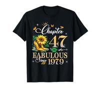 Chapter 47 Fabulous Since 1979 47th Birthday Women Girls T-Shirt