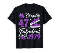 Chapter 47 Fabulous Since 1979 47Th Birthday Women Lady T-Shirt