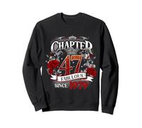 Chapter 47 Fabulous Since 1979 Roses 47th Birthday Women Sweatshirt