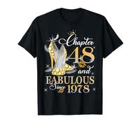 Chapter 48 Fabulous EST 1978 48th Birthday Queen Diamond T-Shirt