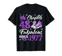 Chapter 48 Fabulous Since 1977 48Th Birthday Women Lady T-Shirt