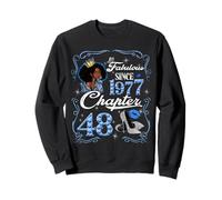 Chapter 48 Fabulous Since 1977 48th Diamond Birthday Queen Sweatshirt