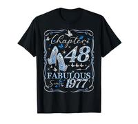 Chapter 48 Fabulous Since 1977 48th Diamond Birthday Queen T-Shirt