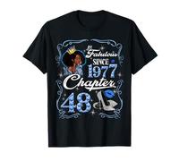 Chapter 48 Fabulous Since 1977 48th Diamond Birthday Queen T-Shirt