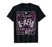 Chapter 48 Fabulous Since 1977 48th Diamond Birthday Queen T-Shirt