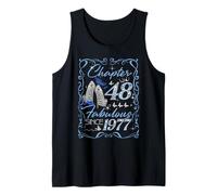 Chapter 48 Fabulous Since 1977 48th Diamond Birthday Queen Tank Top
