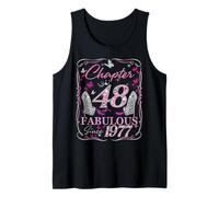 Chapter 48 Fabulous Since 1977 48th Diamond Birthday Queen Tank Top