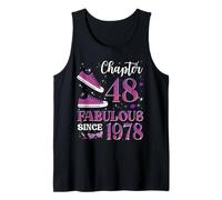 Chapter 48 Fabulous Since 1978 48Th Birthday Girl Lady Tank Top