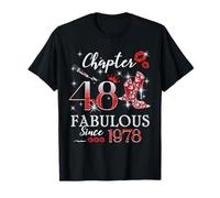 Chapter 48 Fabulous Since 1978 48th Birthday Women Girls T-Shirt