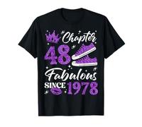 Chapter 48 Fabulous Since 1978 48Th Birthday Women Lady T-Shirt