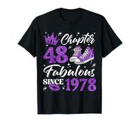 Chapter 48 Fabulous Since 1978 48Th Birthday Women Lady T-Shirt