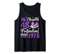 Chapter 48 Fabulous Since 1978 48Th Birthday Women Lady Tank Top