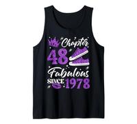 Chapter 48 Fabulous Since 1978 48Th Birthday Women Lady Tank Top