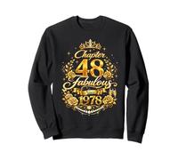 Chapter 48 Fabulous Since 1978 Floral 48th Birthday Women Sweatshirt