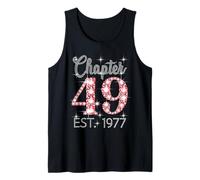 Chapter 49 EST 1977 Happy 49Th Birthday Girl Men Women Tank Top