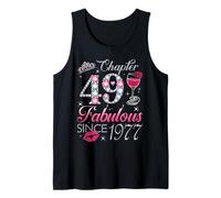 Chapter 49 Fabulous Since 1977 49Th Birthday Gift for Women Tank Top
